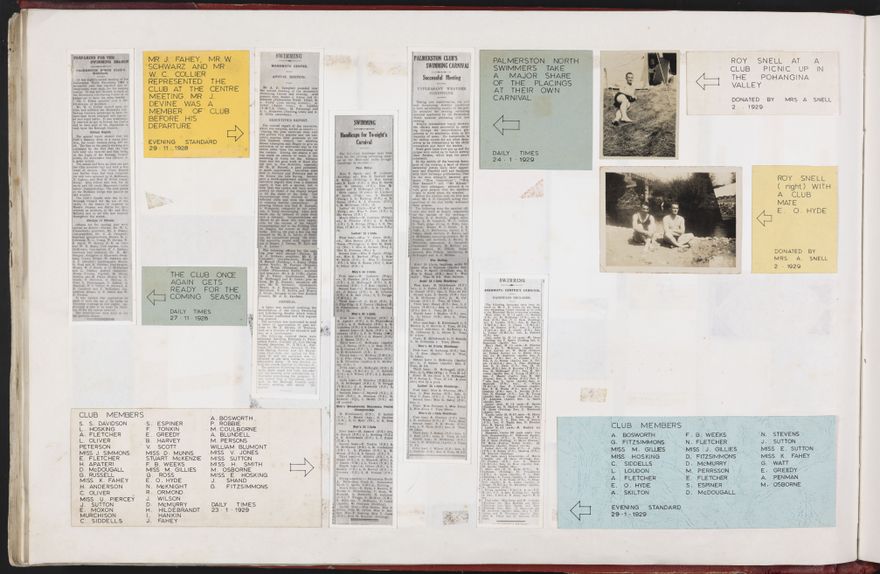 PN Amateur Swimming Club archive book