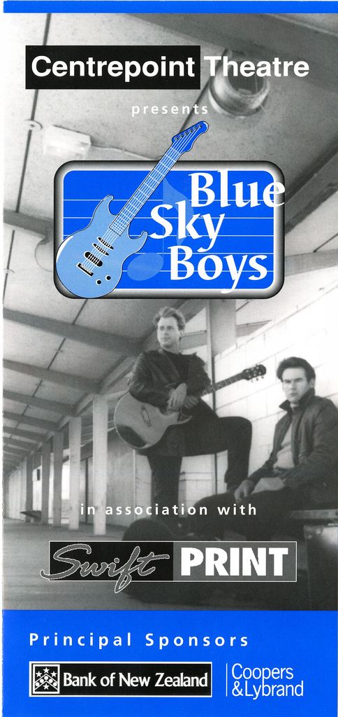 Blue Sky Boys - Centrepoint Theatre programme