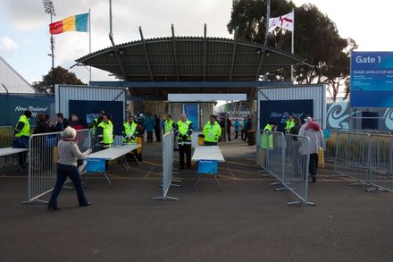 Arena Gate Security - Georgia vs Romania Rugby World Cup 2011