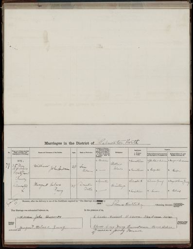Marriage register 1909- 1927