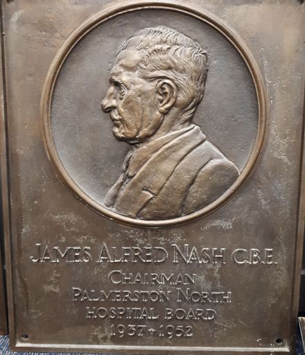 James Albert Nash CBE, bronze plaque