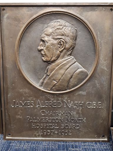 James Albert Nash CBE, bronze plaque