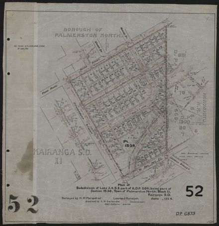 Survey Plans (subdivisions) 1902 - 1939