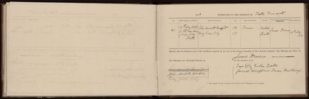 Marriage register 1870 - 1880