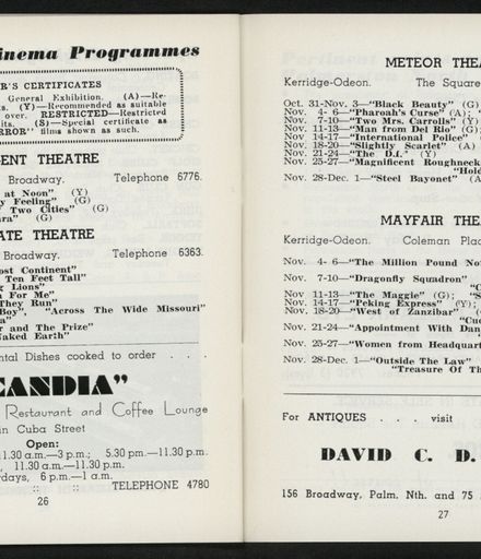 Palmerston North Diary: November 1958 15