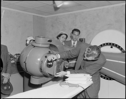 "Secretaries Inspect Bomb" Cobalt "Bomb" at Hospital - Resource cover image