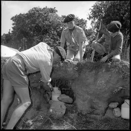 "Great Life for Boys in Scout Camp" Keeping the Milk Cool