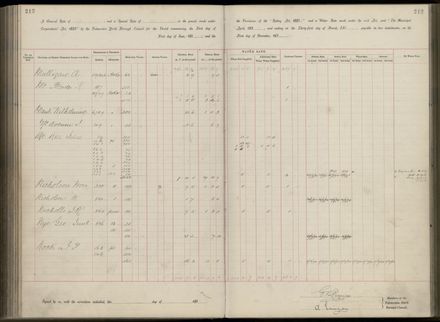 Palmerston North Rate Book, 1893 - 1896, 217