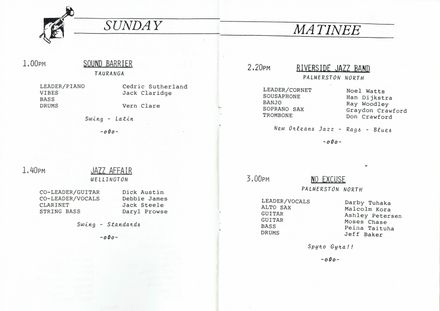 Jazz Festival Programme 1988 2