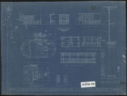 Architectural Plans for the Working Men's Club, Cuba Street