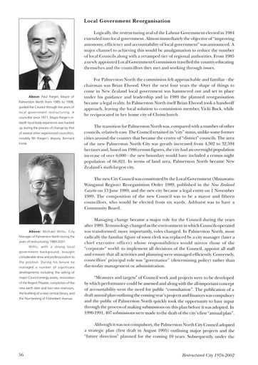 Council and Community: 125 Years of Local Government in Palmerston North 1877-2002 - Page 66