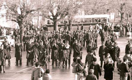 Police Lines in Cuba Street