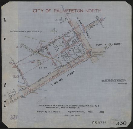 Survey Plans (subdivisions) 1902 - 1939