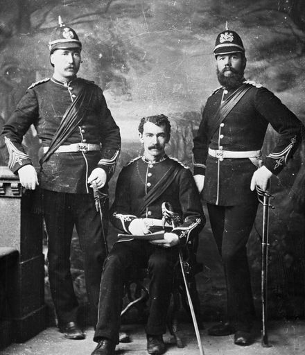 Three Officers of the Palmerston North Rifles