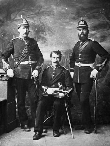 Three Officers of the Palmerston North Rifles