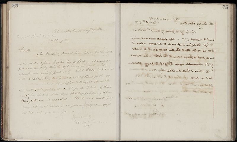 Outwards Correspondence of the Palmerston North Cemetery Trustees, 1898 -1902 95