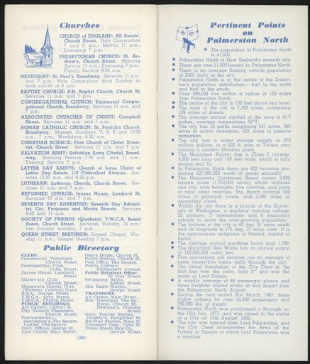 Visitors Guide Palmerston North and Feilding: January-March 1962 - 12