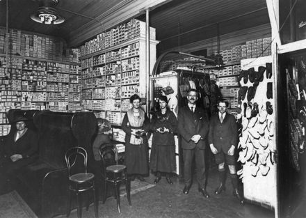 C M Ross Company Ltd footwear department, and staff