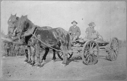 Horse-drawn wagon