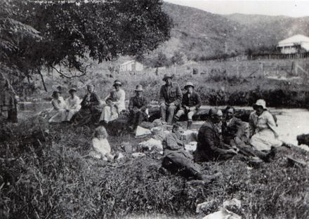 Picnicking by Kahuterawa Stream