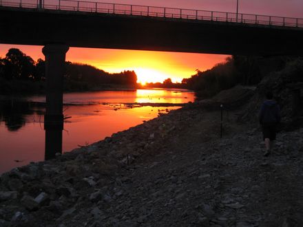 Fitzherbert Bridge at Sunset