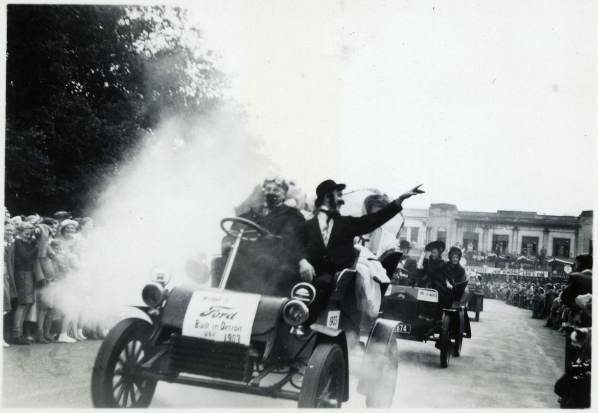 Procession of Cars - 1952 Jubilee Celebrations