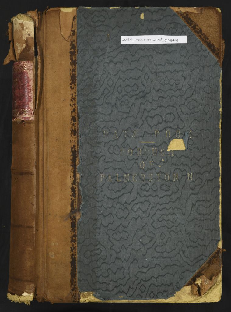 Palmerston North Rate Book 1896 - 1899