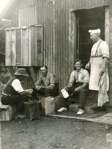 Workmen and Cook - Mangahao Electric Power Scheme