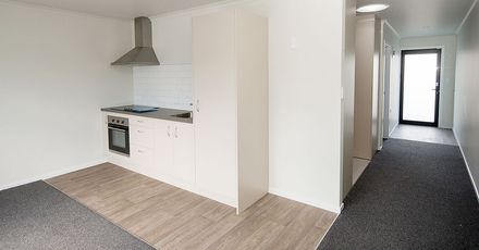 Kitchen at new Papaiōea Place social housing