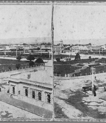 Stereoscopic Image of The Square from the Firebell Tower