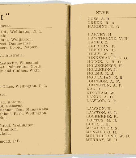 Wellington Infantry Regiment 1914-1918 booklet - 34