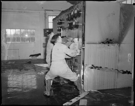 "Inspecting the Damage" - Pascal Street Sub-station Explosion