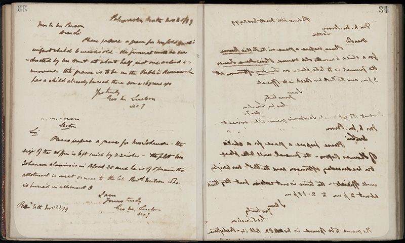 Outwards Correspondence of the Palmerston North Cemetery Trustees, 1898 -1902 61