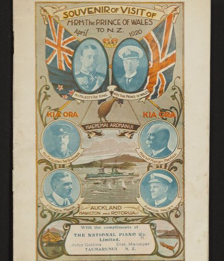 Souvenir of Visit of HRH The Prince of Wales to NZ, April 1920  1