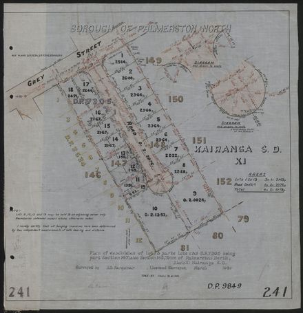 Survey Plans (subdivisions) 1902 - 1939