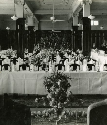 C M Ross Co. Ltd tearooms on the occasion of the Royal Civic dinner