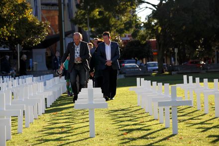 ANZAC Day 2015 - Blessing of memorial crosses