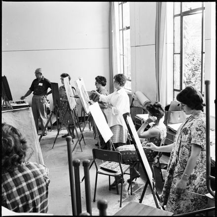 Engrossed in their work