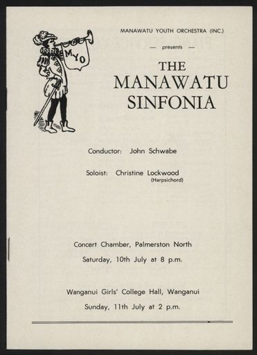 Manawatū Sinfonia concert programme