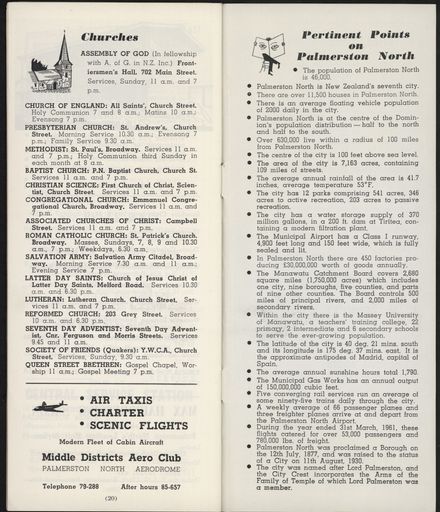 Visitors Guide Palmerston North: April-June 1966 - 12