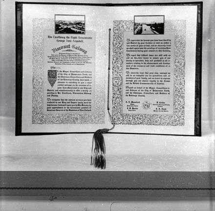 Illuminated address to the Right Honourable George Vere Arundell, Viscount Galway