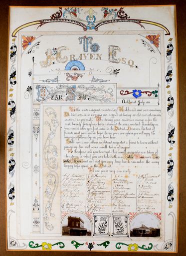 Illuminated Manuscript to J Craven, 1906