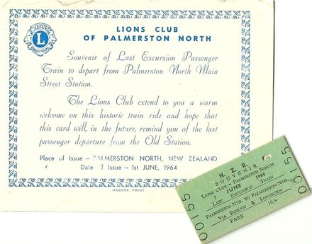 Last Passenger Train from Main Street, Palmerston North, 1964. - Resource cover image