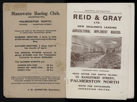 Bradbury's Illustrated Series No. XI. Manawatu and Rangitikei Districts 2