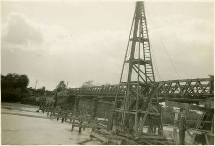 Construction of Second Fitzherbert Bridge