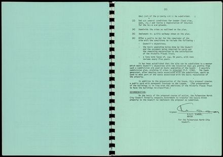 Booklet, Caccia Birch - Submission to the Minister of Works & Development 3