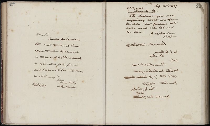 Outwards Correspondence of the Palmerston North Cemetery Trustees, 1898 -1902 53