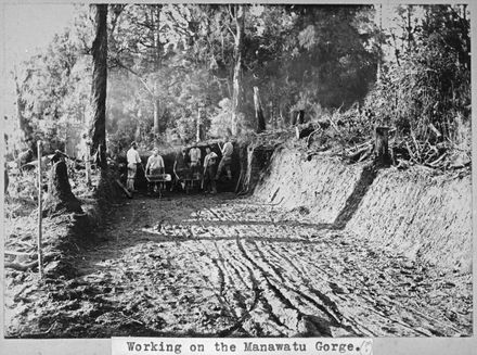 Labourers Laying a Road