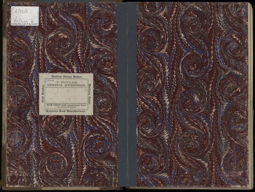 Palmerston North Rate Book, 1893 - 1896, 2