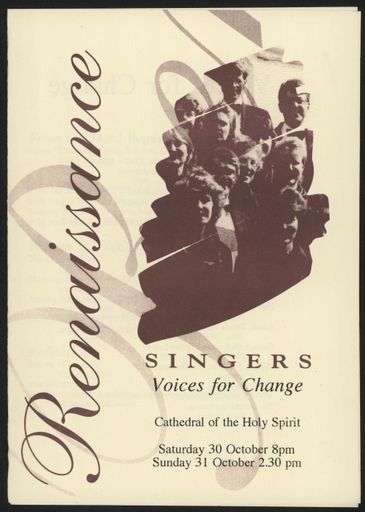 Renaissance Singers concert programme